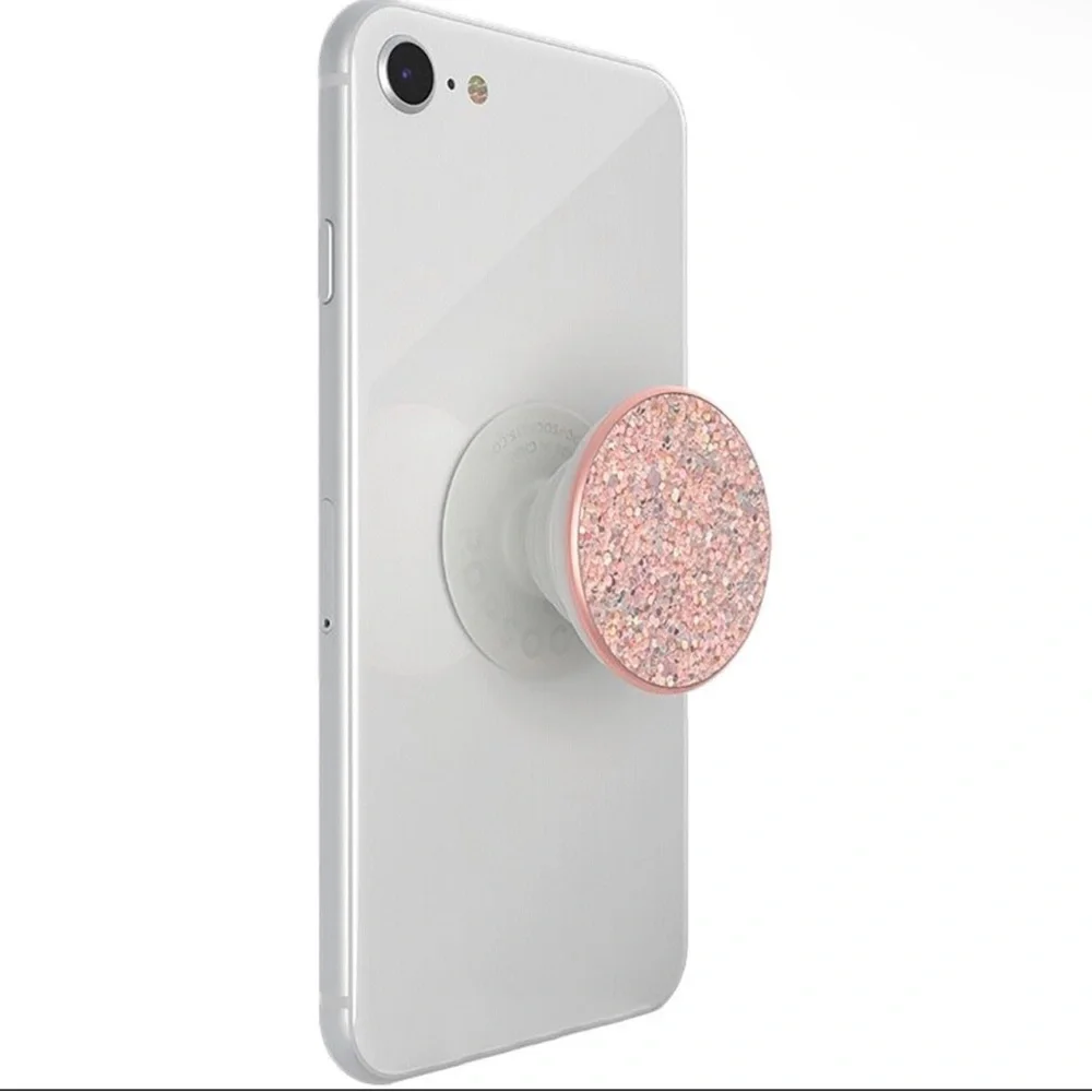 Rose Gols Sparkly Glitter Popsocket